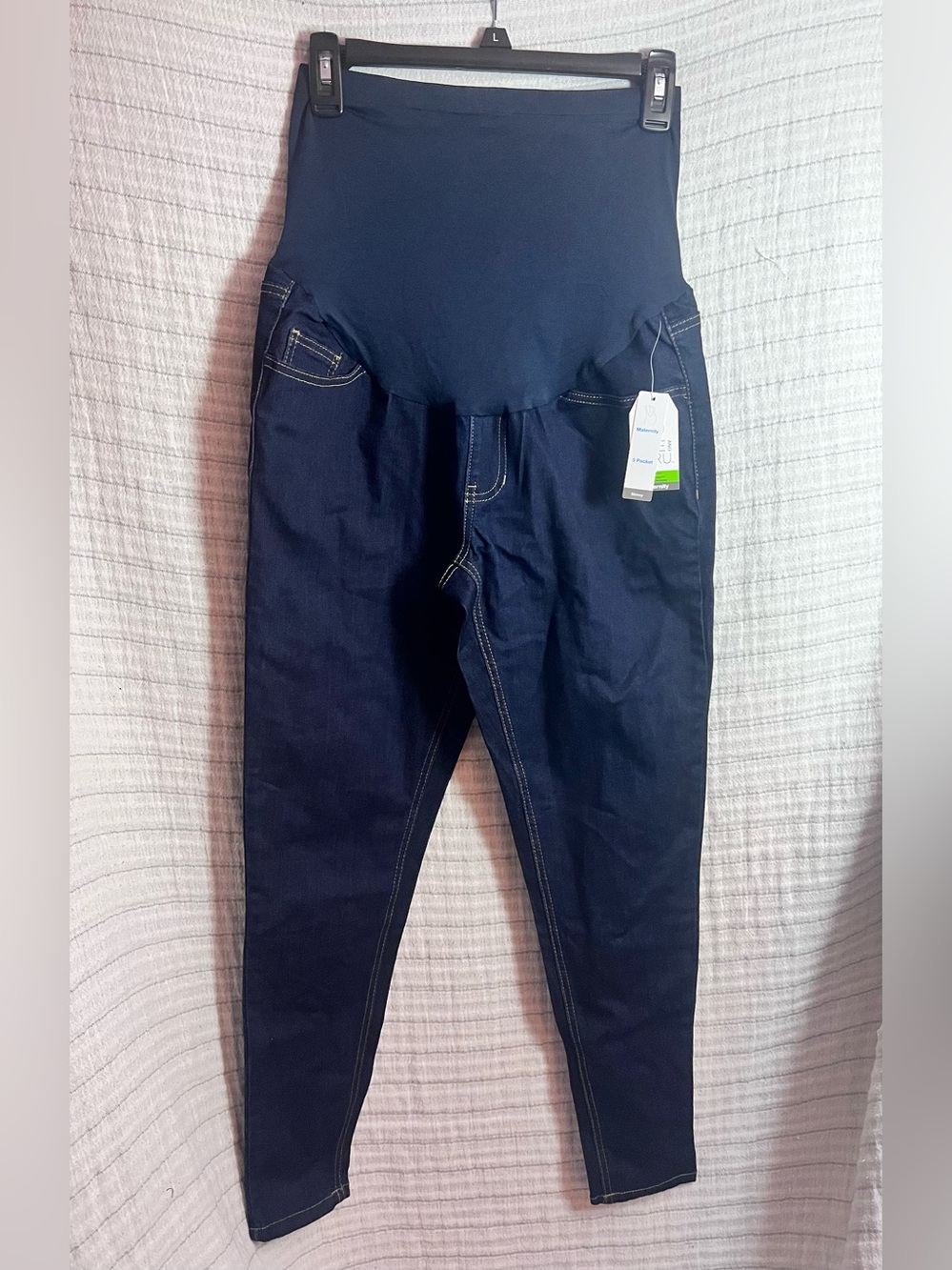 Time and Tru Navy Maternity Skinny Jeans